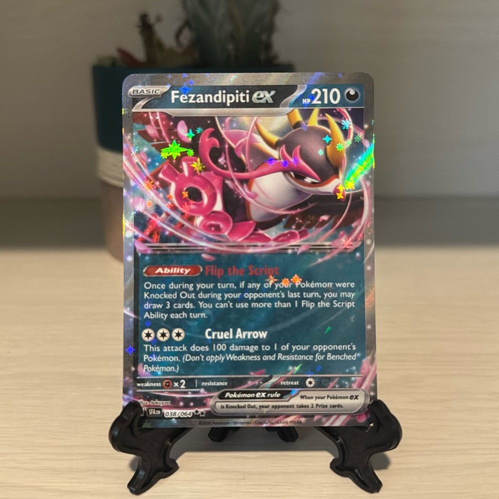 Pokémon ~ Fezandipiti Ex Card